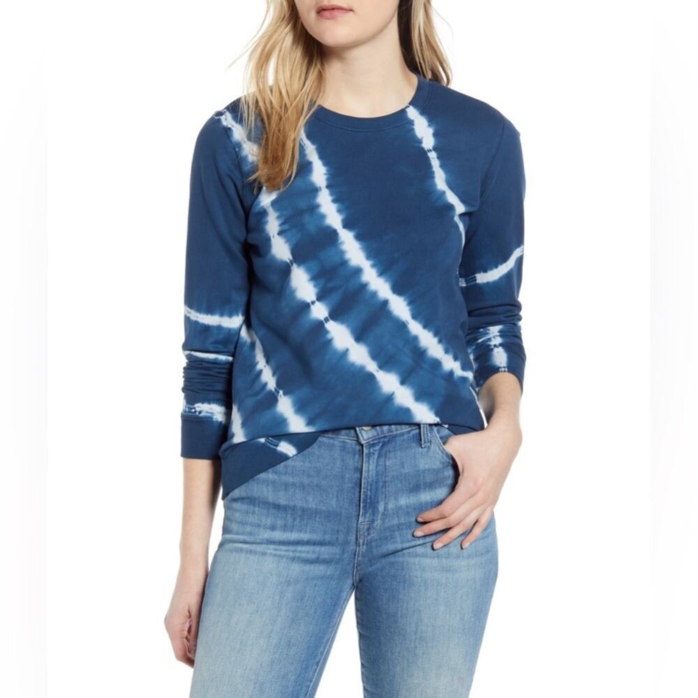 Lucky Brand Tie Dye Cotton Crewneck Sweatshirt Size M